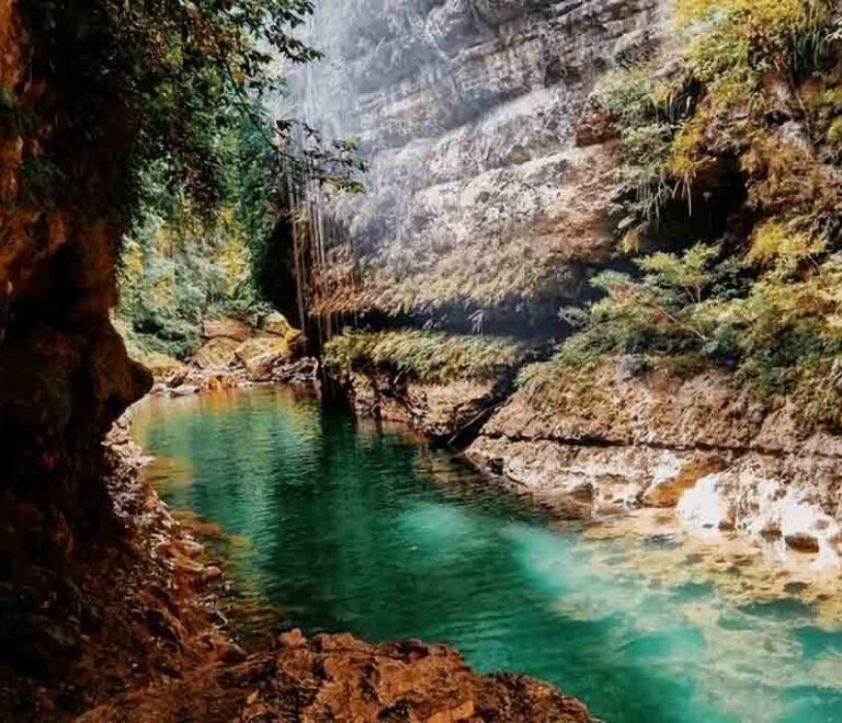 The Clear Crystal Water of Green Canyon - Pangandaran