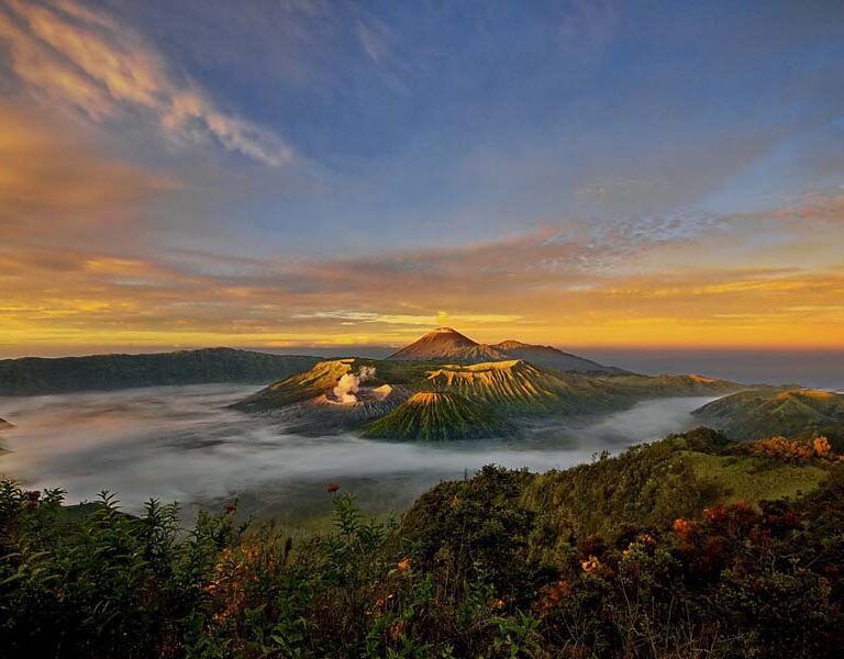 Amazing landscape view of Mt. Bromo