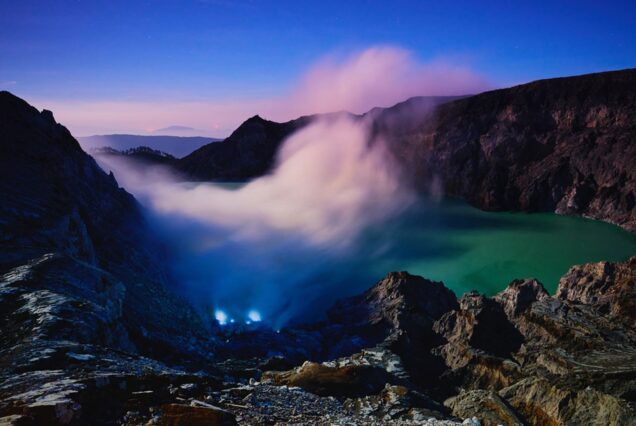 The amazing blue flame of Ijen