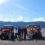 A group of traveler in the Sea of Sands - Bromo