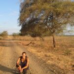 A visitor on Safari trip in Baluran national park
