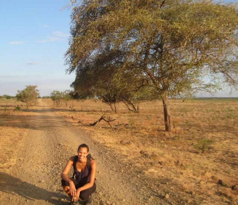 A visitor on Safari trip in Baluran national park