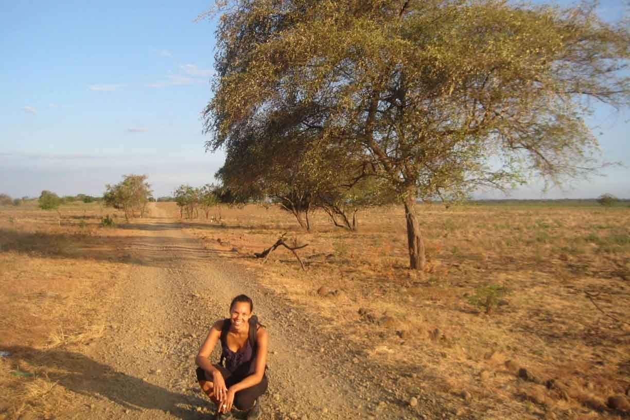 A visitor on Safari trip in Baluran national park