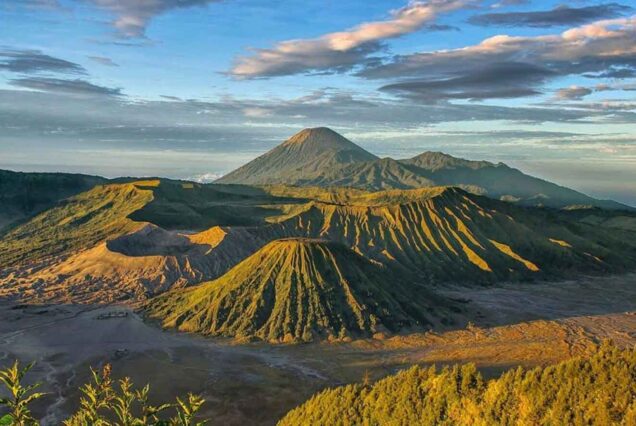 Bromo sunset landscape view
