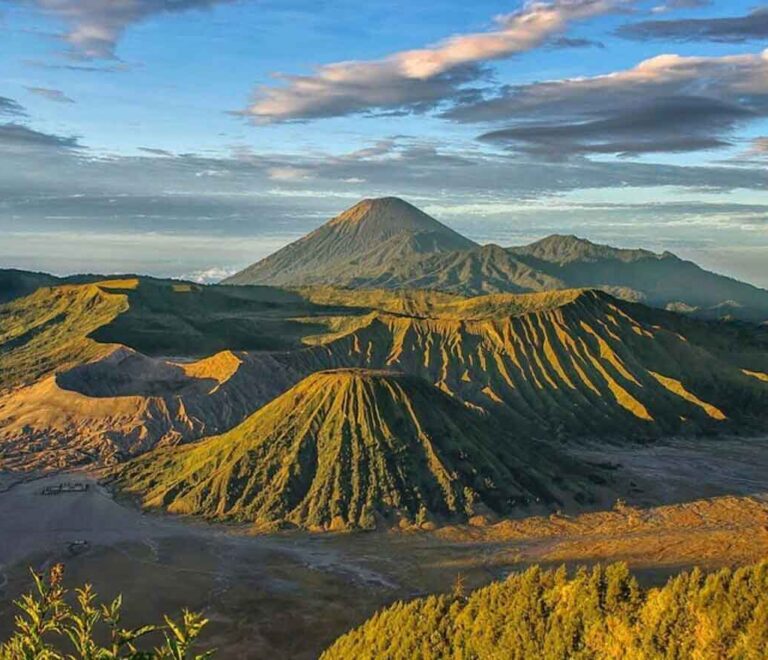 Bromo sunset landscape view