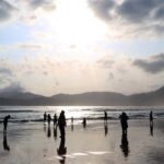 Peoples playing at Red island beach