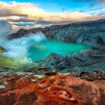 The Ijen crater view