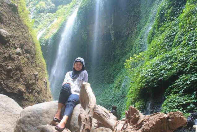 The beauty of Madakaripura waterfall
