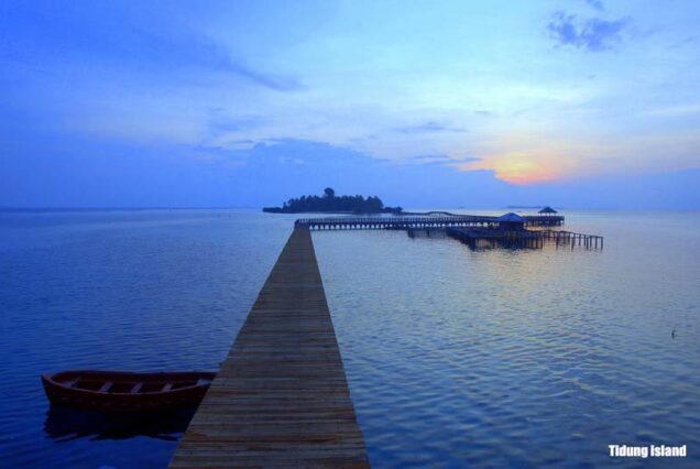 The bridge of Love at Tidung island