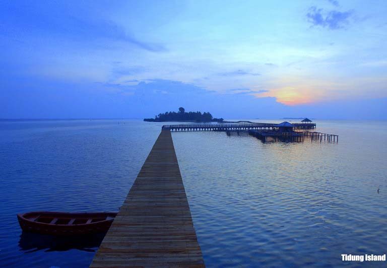 The bridge of Love at Tidung island