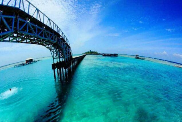 The view of Bridge of Love - Tidung island