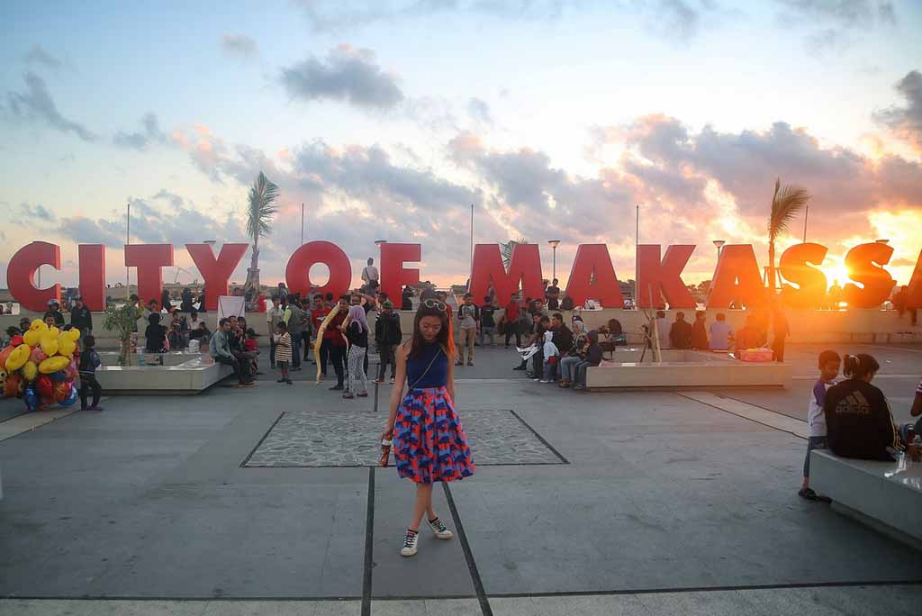 Around Losari beach at Makassar