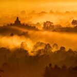 Borobudur sunrise from Phuntuk Setumbu
