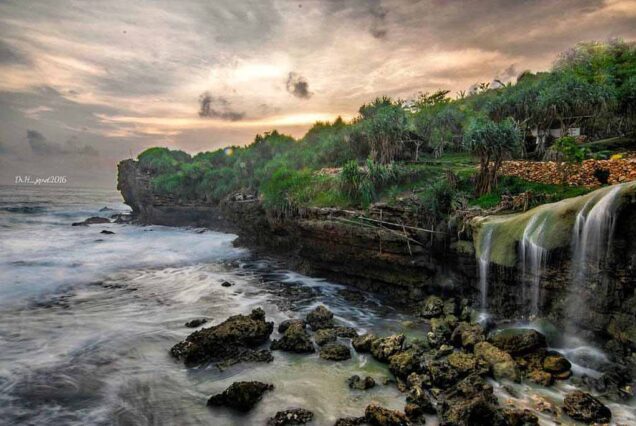 Toroan waterfall landscape view