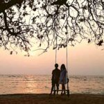 Bidadari Island beach view