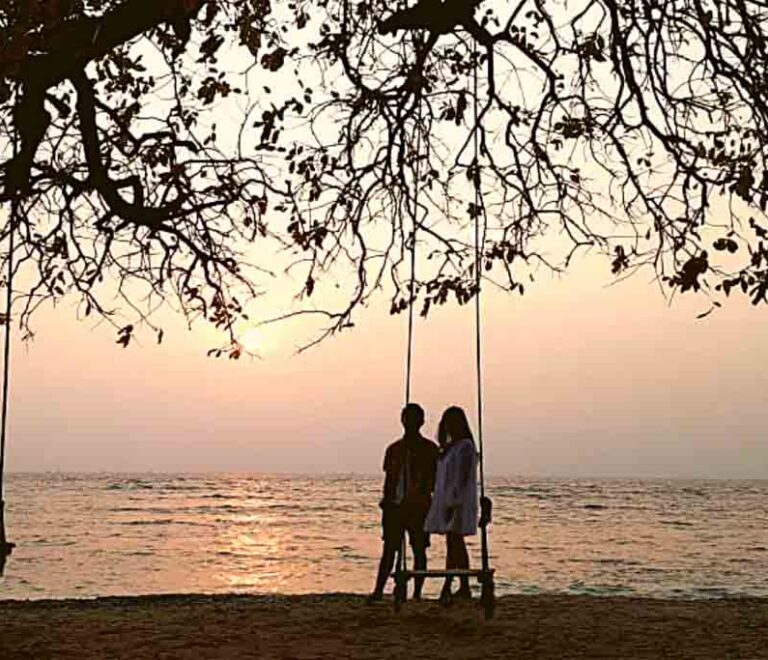 Bidadari Island beach view