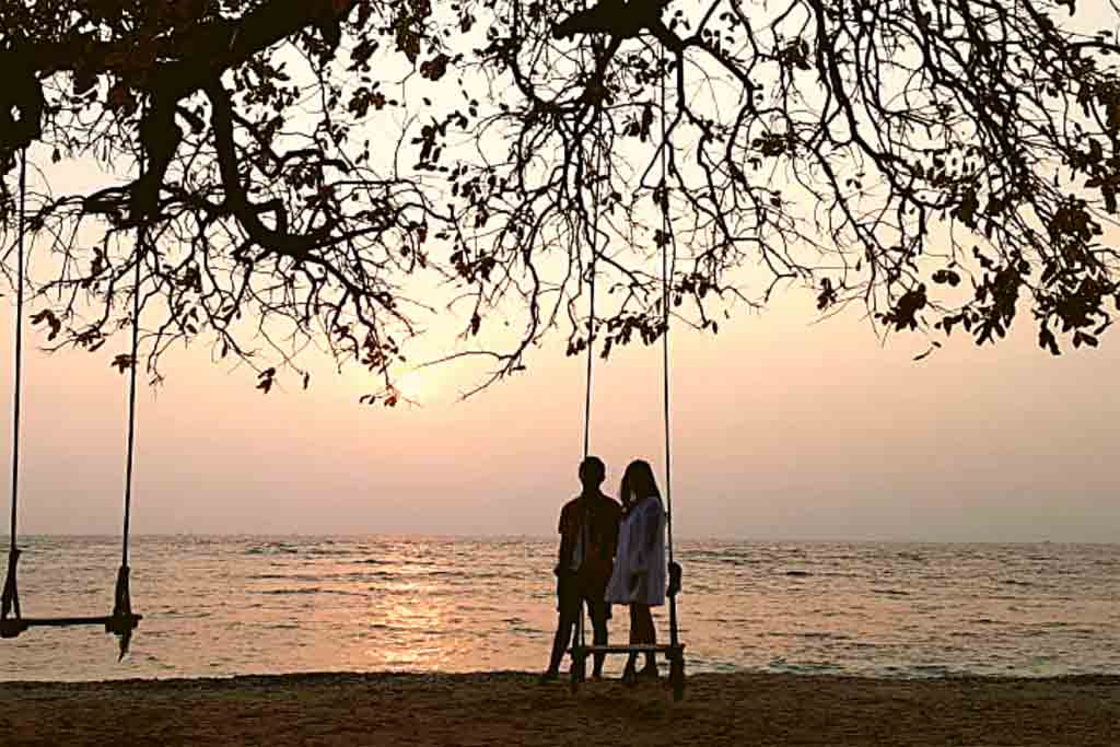 Bidadari Island beach view