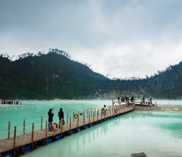 Kawah Putih volcanic crater - Bandung