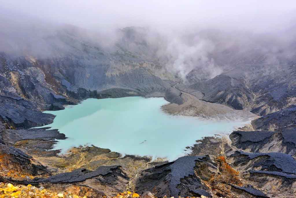 High,Angle,View,Volcano,,Tangkuban,Perahu,,Indonesia