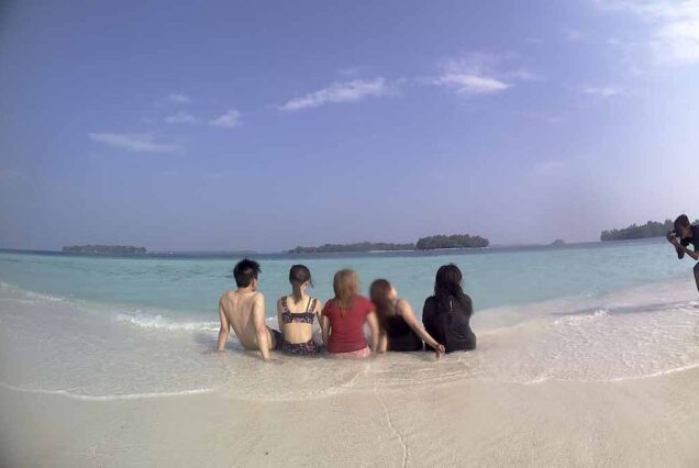 Relaxing at Harapan island - Thousand Islands