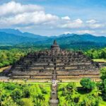 Borobudur temple panorama view