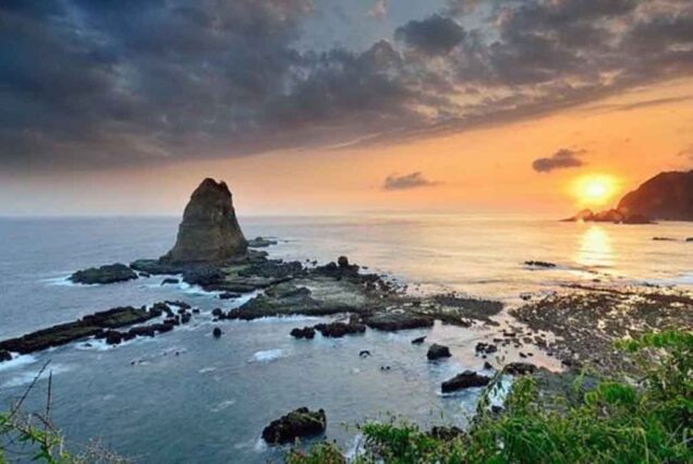 Papuma beach on Sunset - Jember
