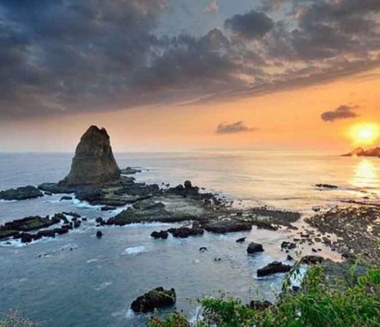 Papuma beach on Sunset - Jember