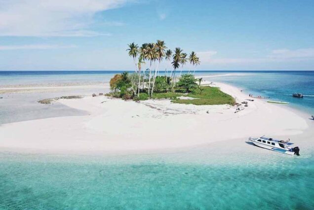 A Small Sand Island in Derawan Islands
