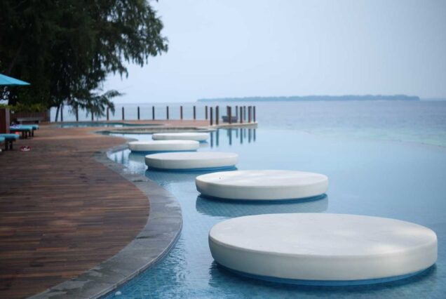 Sepa Island Resort Sea front view