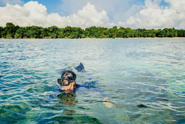 Snorkeling around Siladen Island