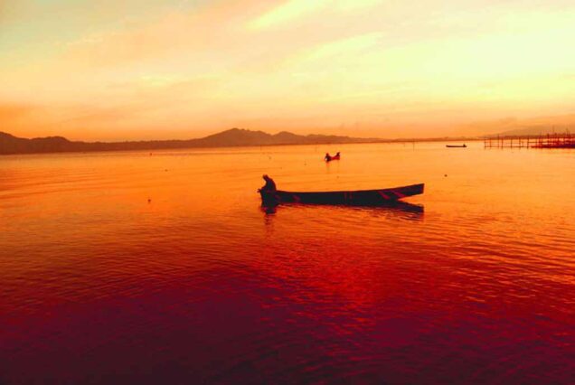 Tondano lake during sunset - Minahasa
