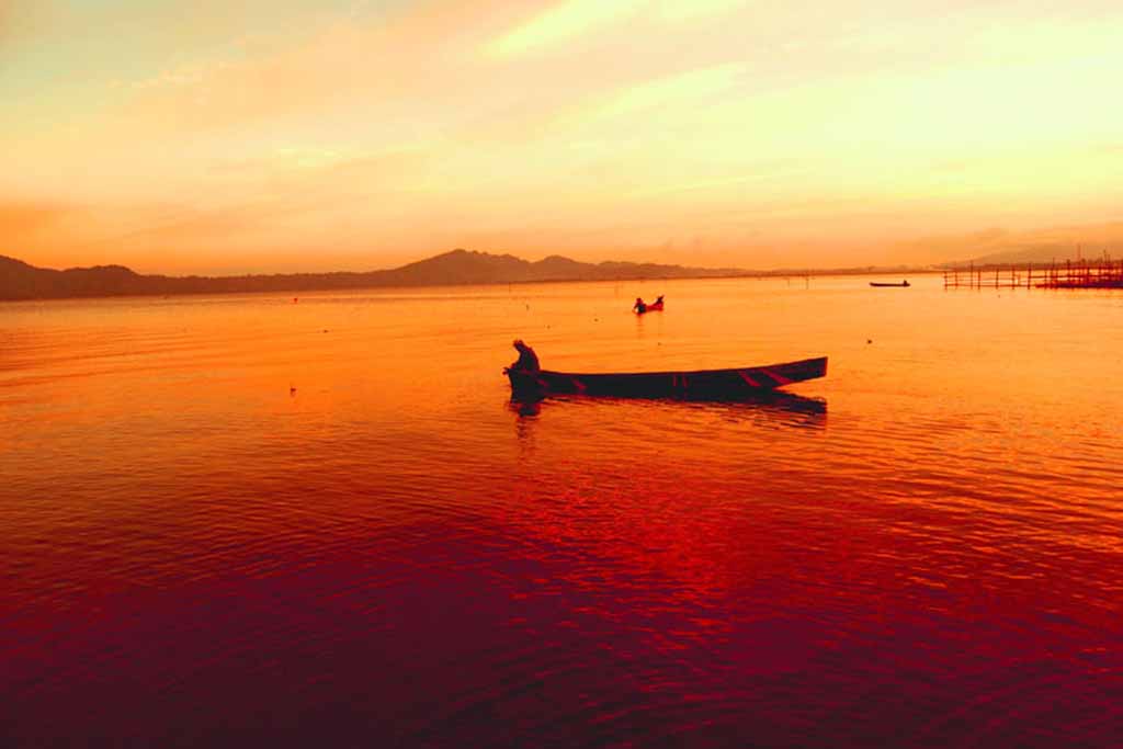 Tondano lake during sunset - Minahasa