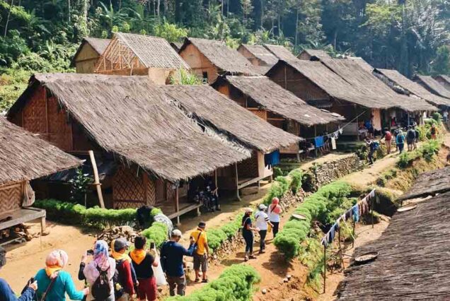 Traveller at Traditional village of Baduy